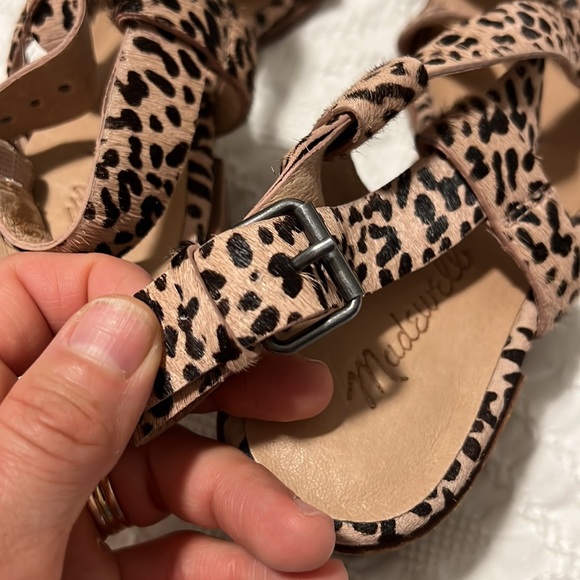 Madewell The Alyssa Sandal in Spotted Calf Hair - Picture 8 of 9